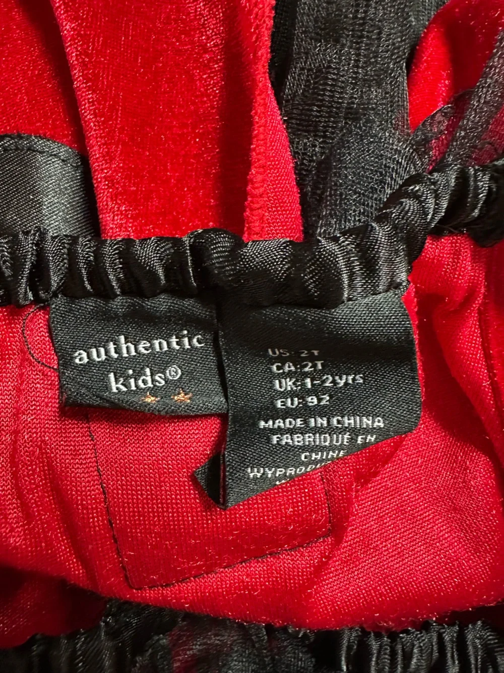 Toddler Red and Black Ladybug Costume Bodysuit